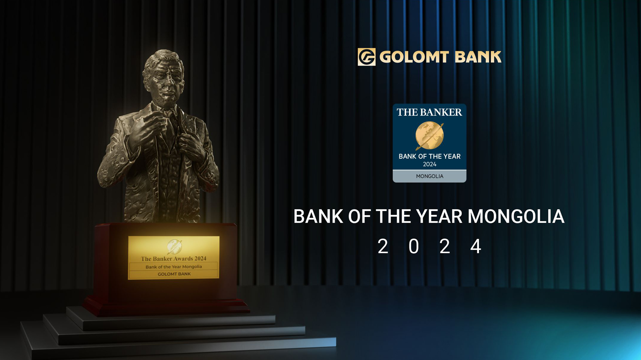 GOLOMT BANK WINS THE “BANK OF THE YEAR MONGOLIA-2024”