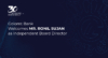 GOLOMT BANK WELCOMES MR. RONIL SUJAN AS INDEPENDENT BOARD DIRECTOR